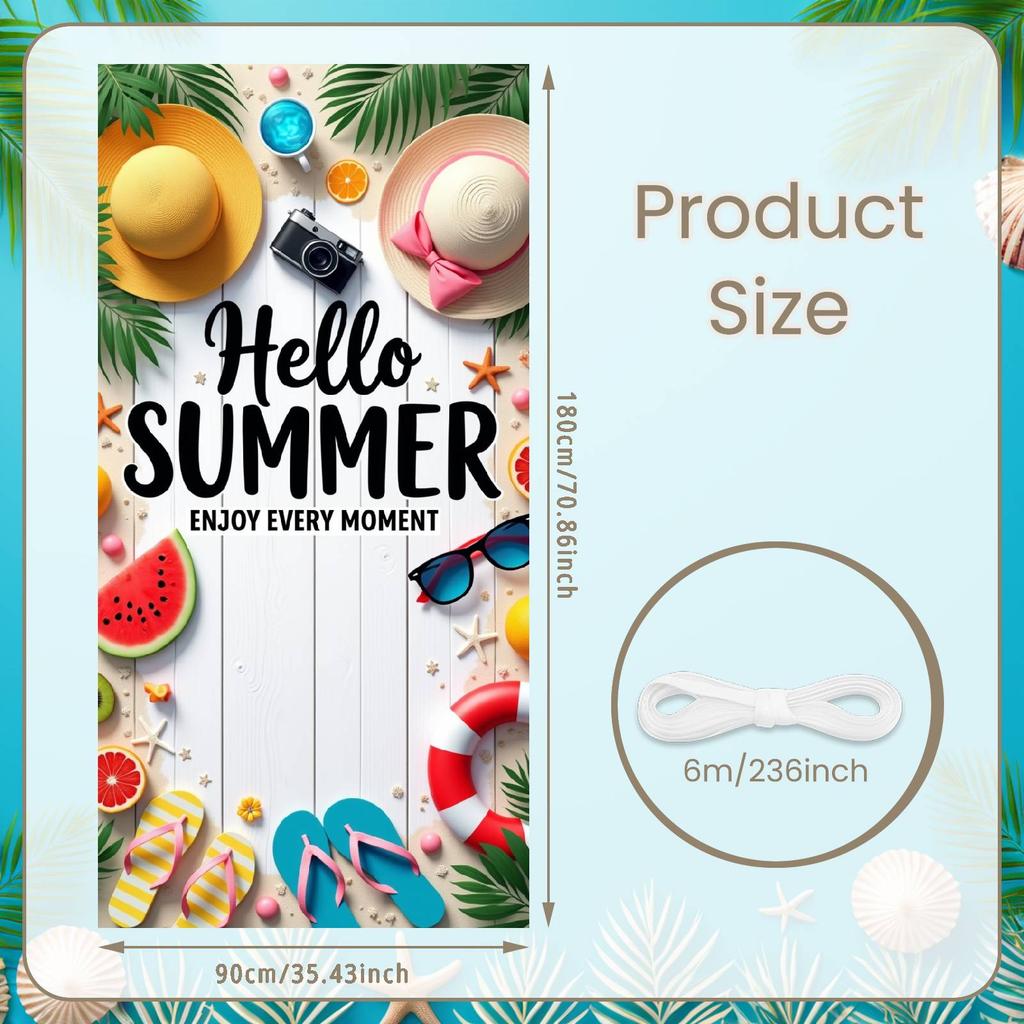 Summer Celebration Background Tropical Design Summer Party Display Vacation Party Banner Beach Themed Holiday Event Backdrop