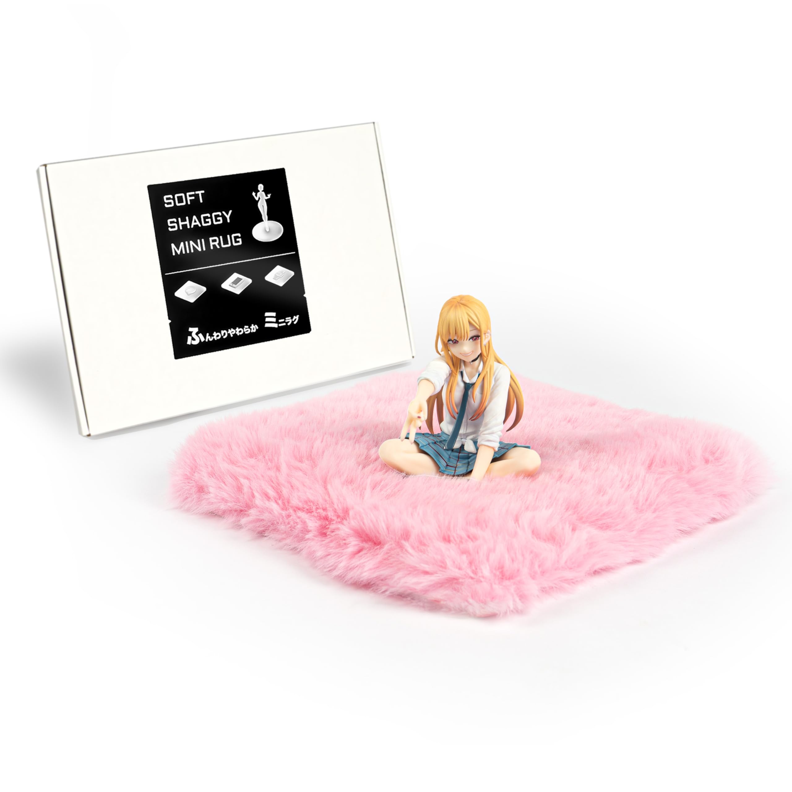 

iFREEMEN Figure Display Stand Mini Mat - Soft Fluffy Base for Sitting & Kneeling Poses