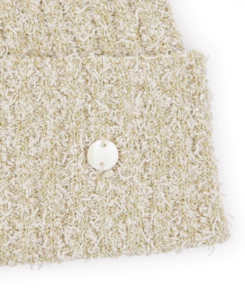Eondeokeonteulolseutyudio Cotton Summer Beanie Stick Rib Beanie / Pop Cotton / Melange Olive