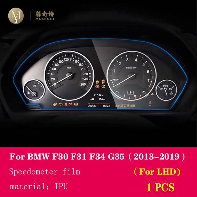 For BMW F30 F31 F34 GT 2013-2018 Car Interior Carbon Fibre Film 5D PET Center Console Anti Scratch Resist Film Accessories Refit