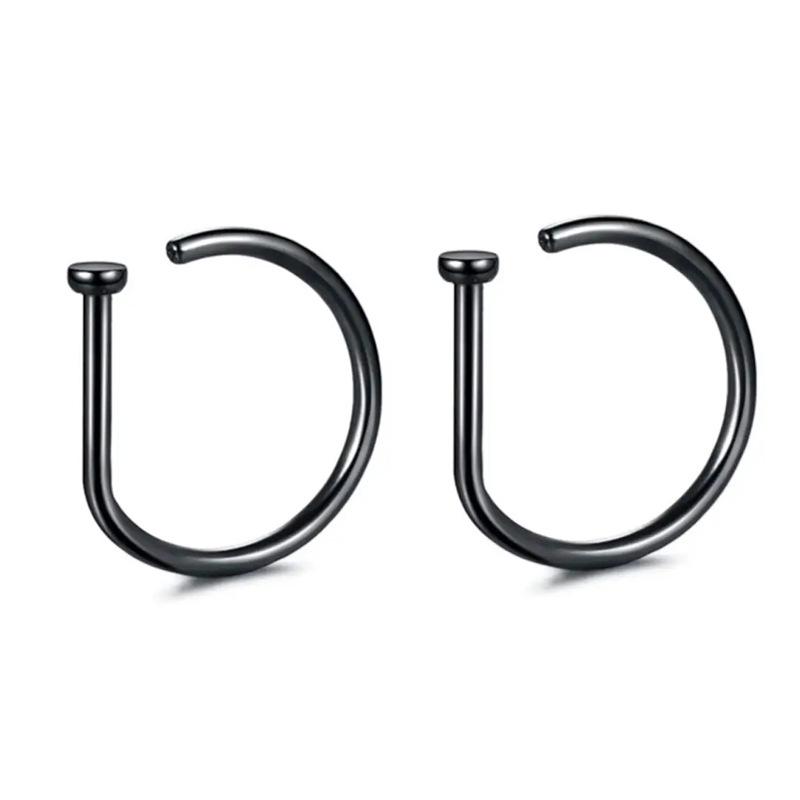 Cao Shi D-Shaped Unisex Punk Nose Ring – Stylish, Sexy, Multi-purpose Jewelry