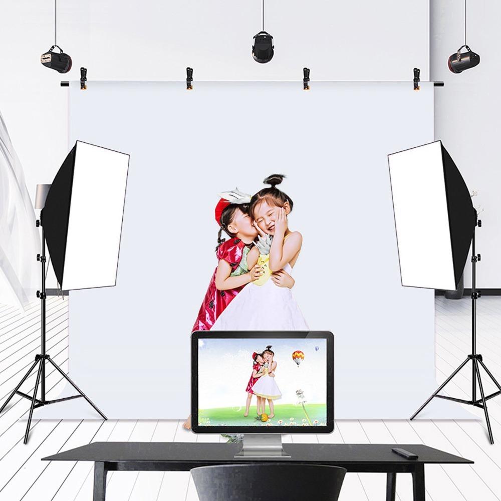 Wrinkle Resistant Photography Backdrop High Density Polyester Soft Light Backdrop Home Video белый