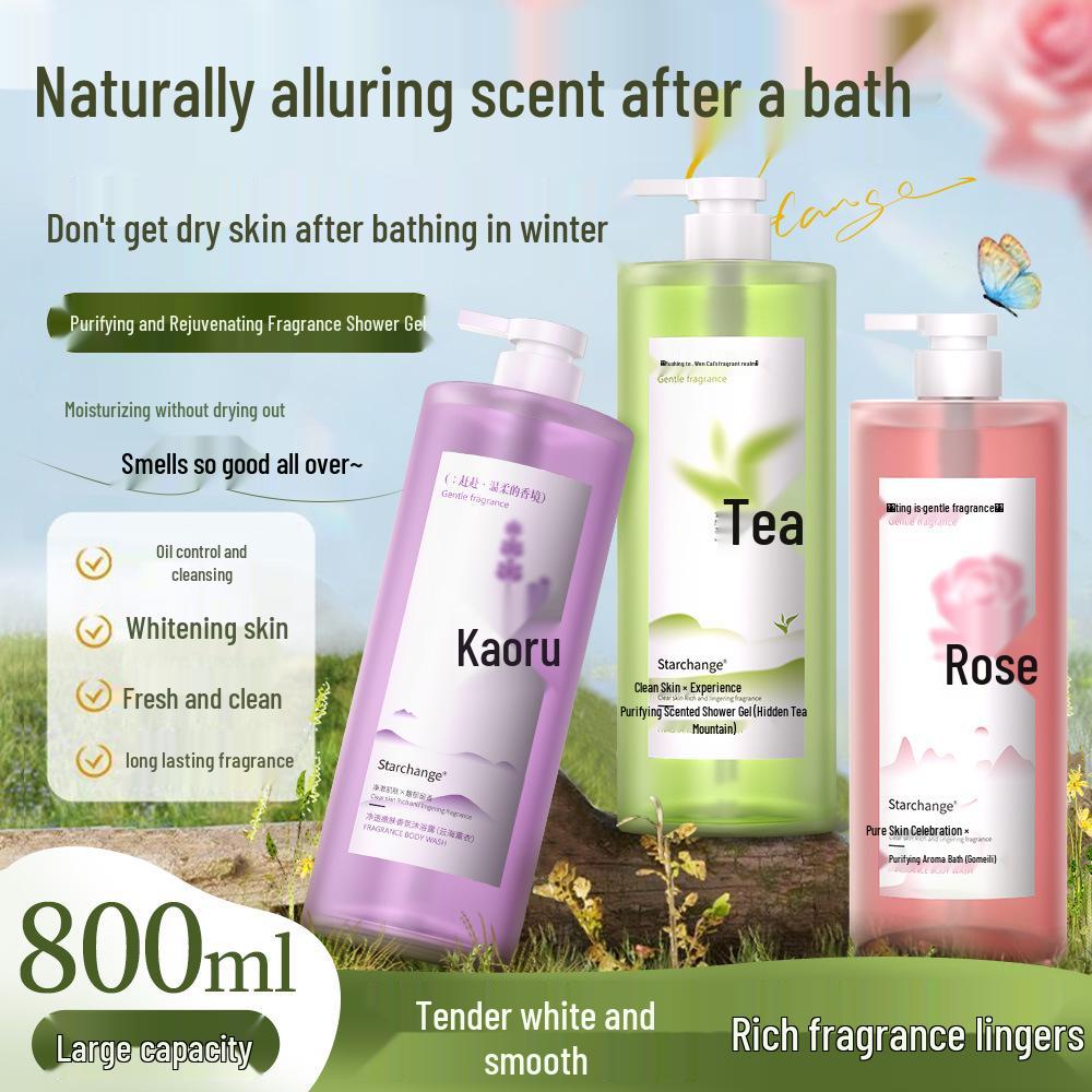 Long-Lasting 72-Hour Osmanthus & Camellia Oil-Control Shower Gel & Moisturizing Lotion
