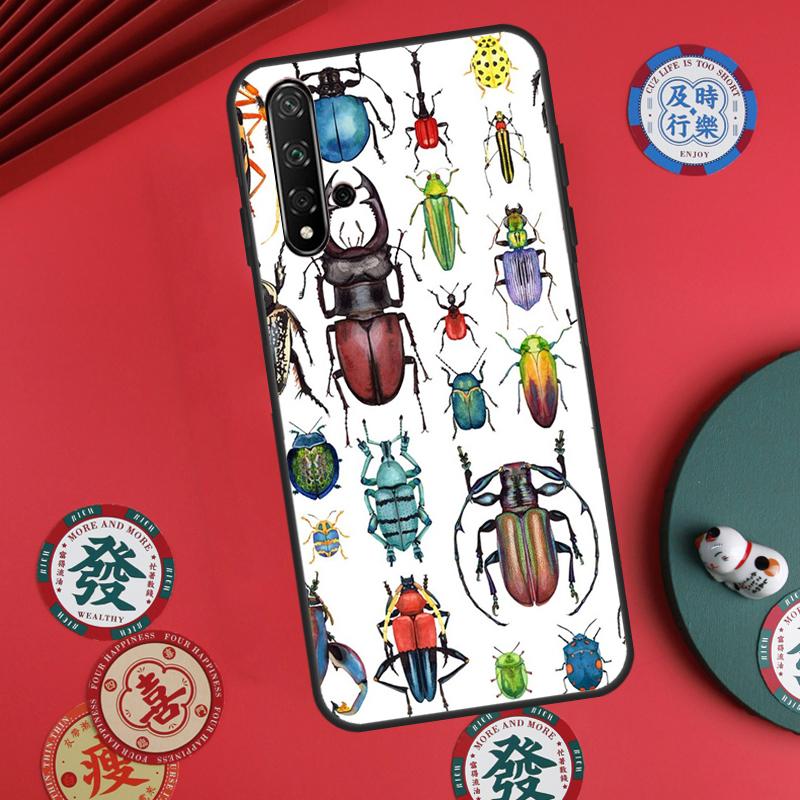 Beetles Insects For Huawei Nova 12s 7i 8i 11i 12i Y73 Y70 Y90 Y60 Y72 Y61 Y91 9 10 SE P30 Pro P40 Lite Case