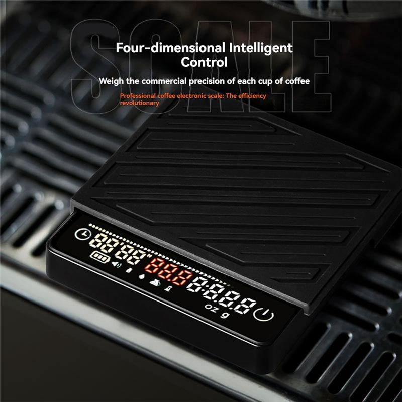 LITE-Electronic Smart Scale For Coffee Flow Rate Monitoring Powder-Water Ratio Hand-Brewed Coffee Scale