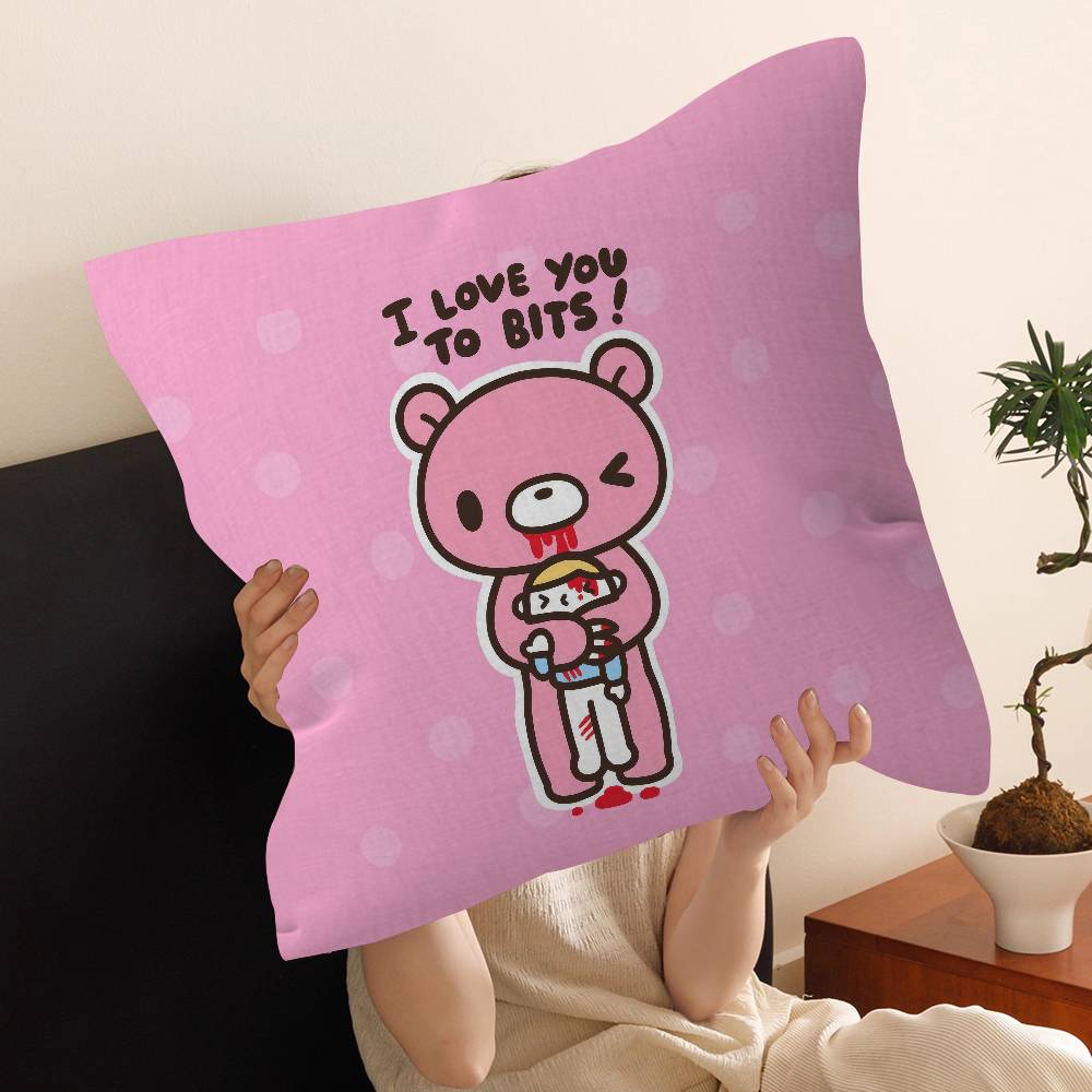 G-Gloomy B-Bear Cartoon Personalized Pillow Dust Cover Bedroom Kids Party Decoration Pillowcase Birthday Children Gift