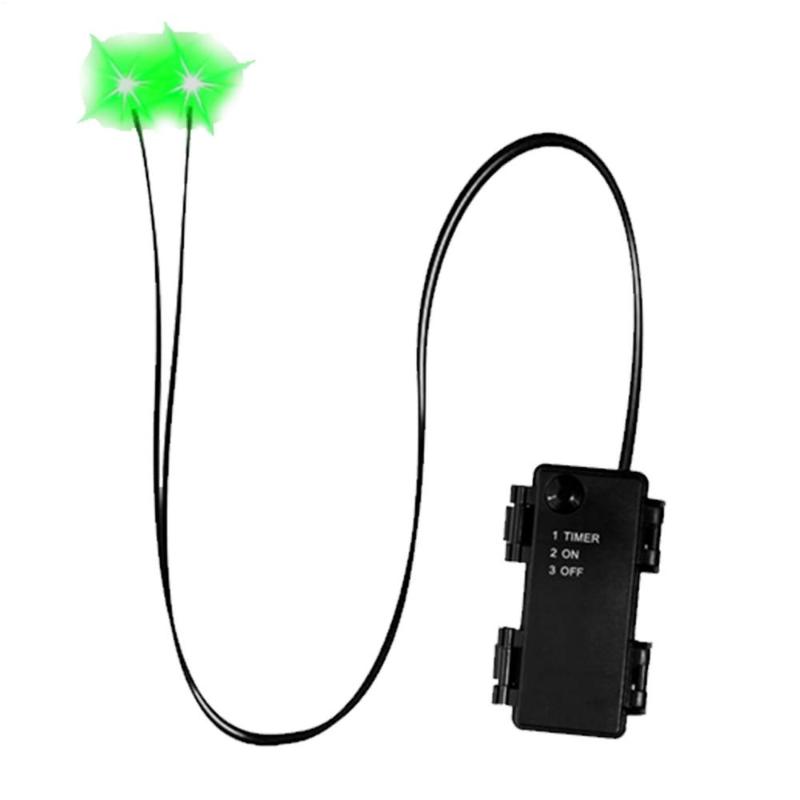 

1Pcs Indoor Outdoor Spooky Decor Glowing LED Eyes For Halloween Auto Timer Light Up Props For Skulls Pumpkins And Tombstones 4inch