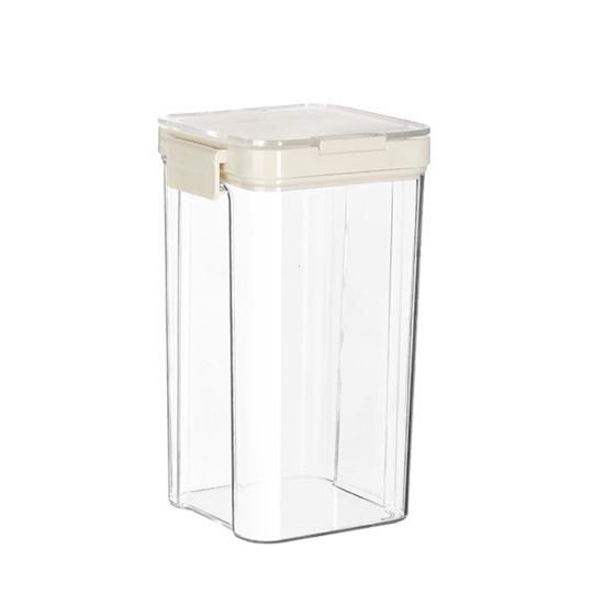 Vzduchotěsná nádoba na potraviny s víkem Plastová Stohovatelná Průhledná Organizér do spíže na Cereálie Svačinu Mouku Cukr Kávu Špagety