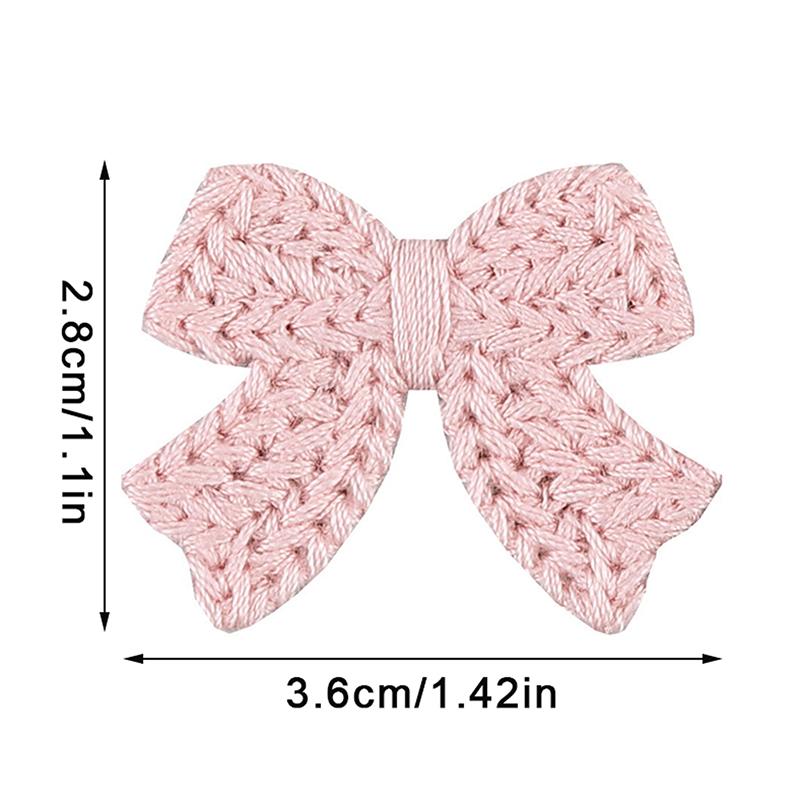 10Pcs 3.6Cm Embroidered Bow Tie Scrapbooking Diy Sewing On Patches Home Decoration Accessories Ornament Supplies