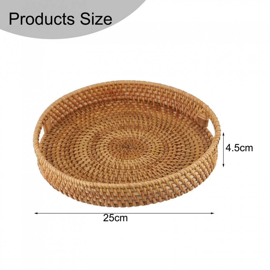 Rattan Tray for Serving and Storage Enhance Your For Home's Rustic Charm