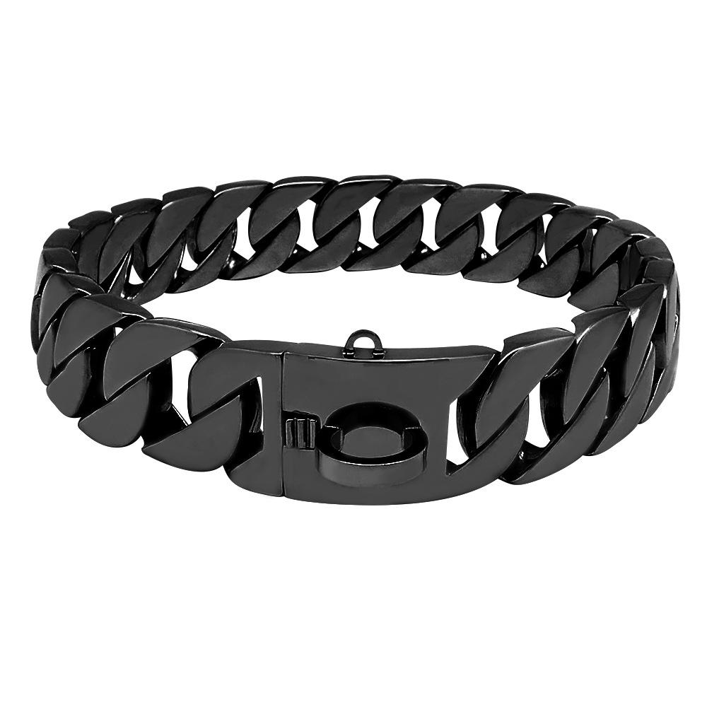 32Mm Stainless Titanium Steel Dog Necklace Neck Ring Bulldog Doberman Dog Gold Dog Chain Large Dog Chain