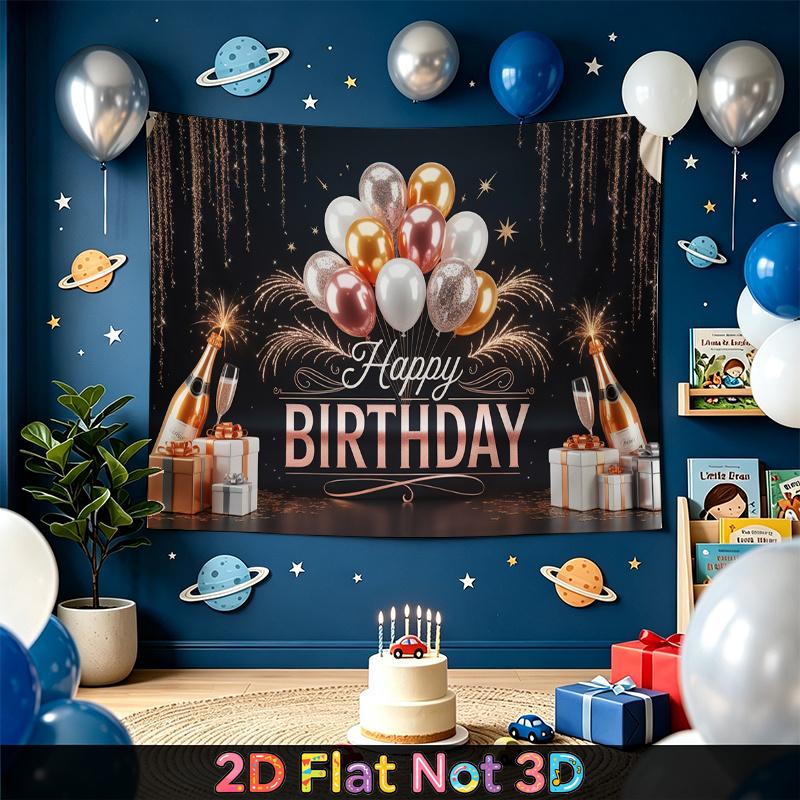 Party Backdrop Birthday Photo Booth Background Front Door Decor