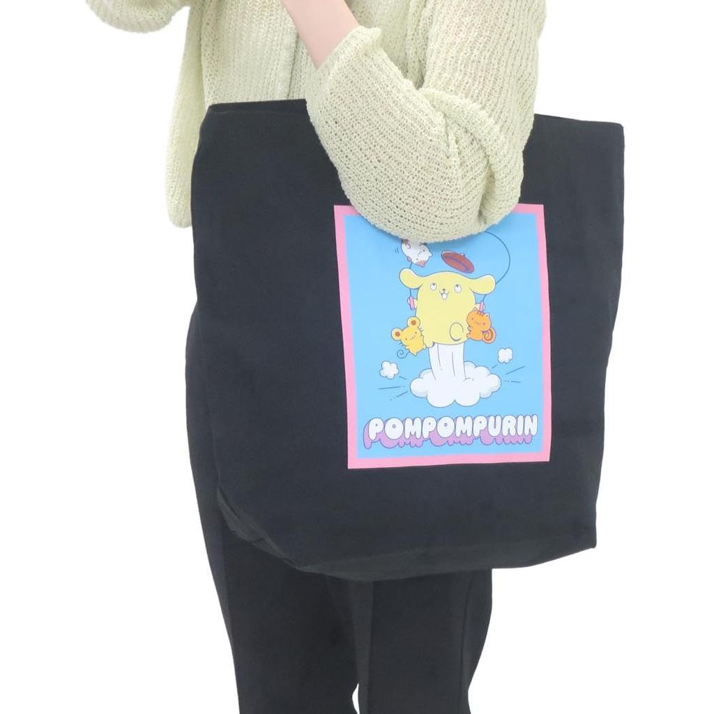 Pompompurin Big Tote Bag Black