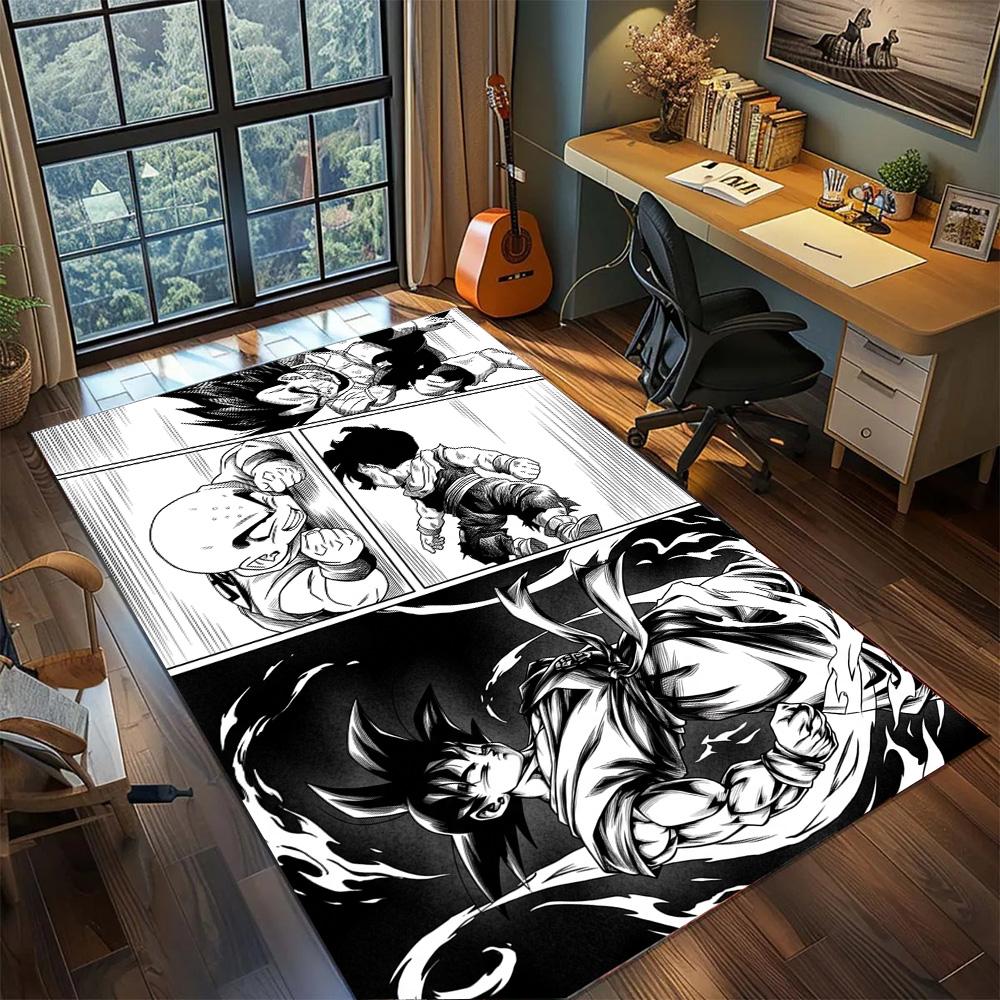Dragon Ball!Rug Carpet Large Area Rug Non Slip Washable Floor Mat Gamer Room Bedroom Home Decor