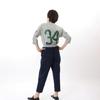 Champion Basic Long Side Slash Embroidered Size 150 Kids' Pants, 100% Cotton, Pockets, Logo, Navy, (CK-Z202)