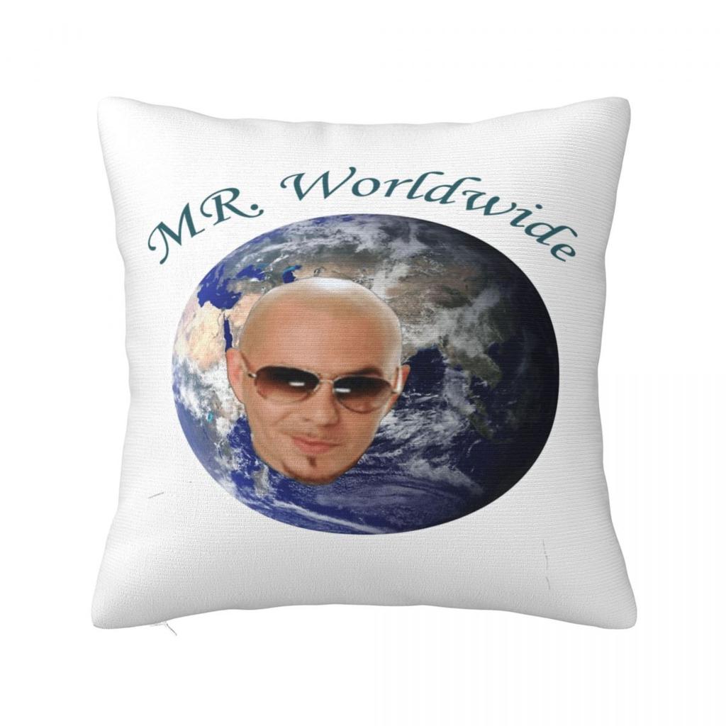 Pillow Cover Mr Worldwide Pitbull Custom Cushion Cover Fashion Pillow Case For Office Car Home Decorative Pillowcases