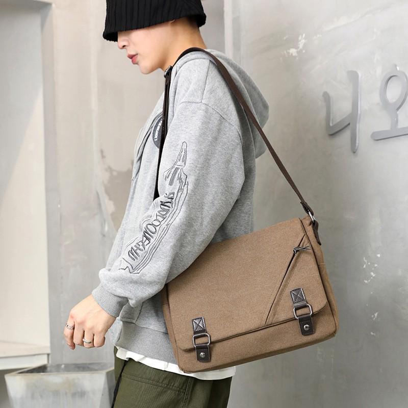 Lightweight Men's Bag Canvas Large-capacity Cross-body Multifunctional Fashionable Casual Shoulder