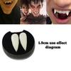 1 Pairs Halloween Decoration for Vampire Teeth Dentures Prop Zombie Devil False Tooth Cosplay Costume Accessory Party Supp