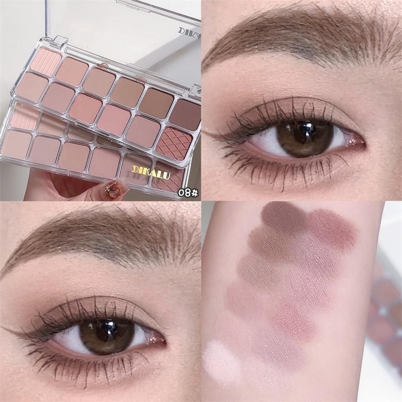 12 Color Eye Shadow Plate Matte Pearl Eyeshadow Girl Beginner Makeup Eyeshadow Tray Eye Makeup Gift