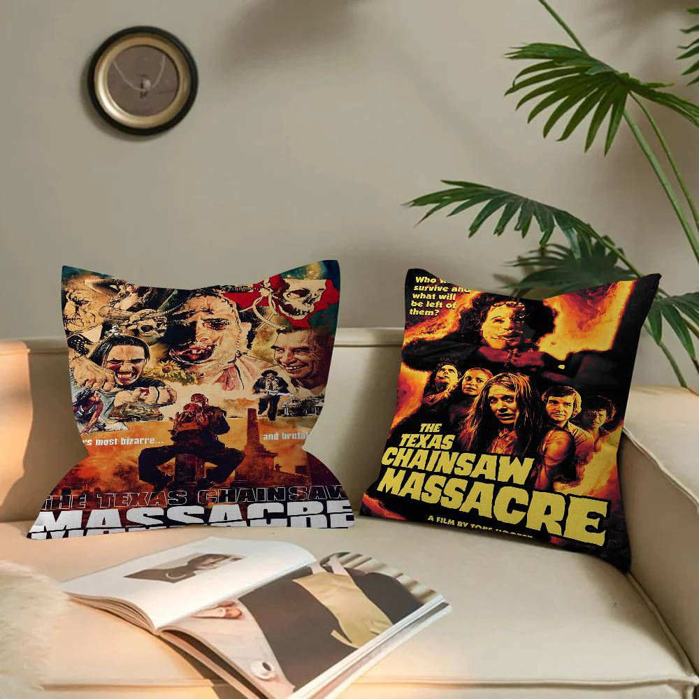 T-Texas Chainsaw Massacre Movie Cushion Cover Pillow Cover Decor Pillowcase Printed Cushion Case For Couch