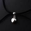 Gothic Black Long Necklace Velvet-Rope Heart Star Sun-Moon Pendant Choker Clavicle Chain Y2k Jewelry Women Girl Teen
