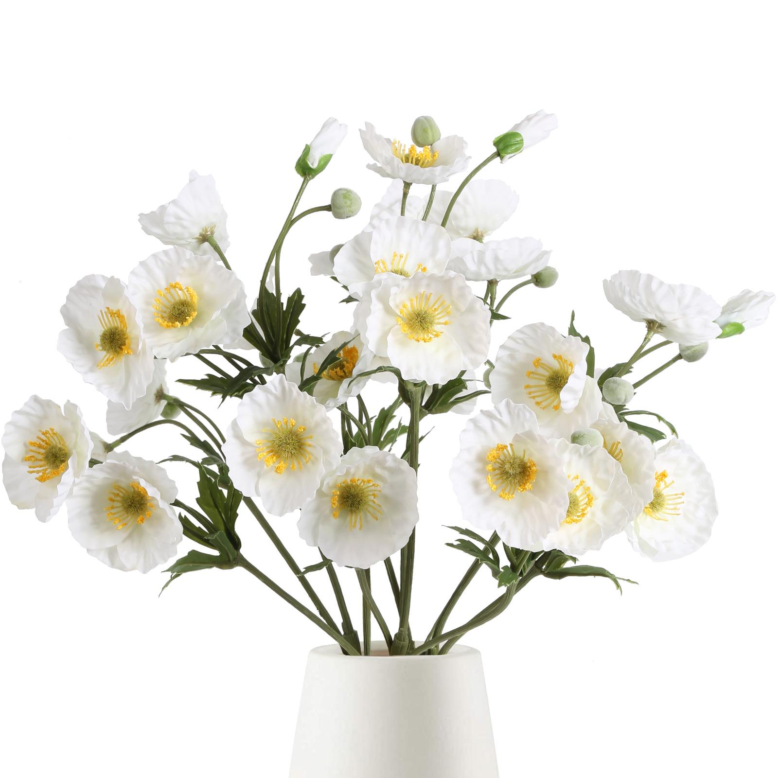 

4 шт. шелковых букета для домашнего декора, искусственные цветы мака, свадьба, украшение стола и вечеринки, искусственные цветочные композиции своими руками бежевый