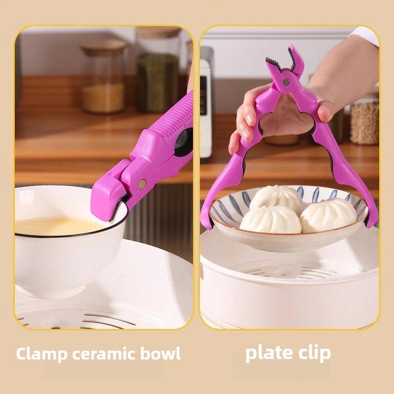 1PC Three-in-one Anti-skid Pliers Pot Clip Anti-scalding Clip Kitchen Silicone Bottle Opener Household Tools Household Goods