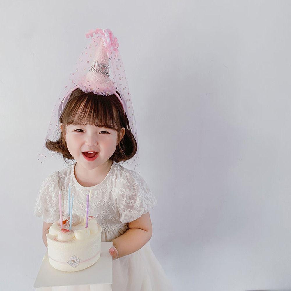 Headwear Birthday Hat Birthday Hairband Girls Hair Hoop Hair Accessories Korean Style Headband