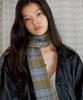 Poeteuseoul Autumn Check Muffler_Olive