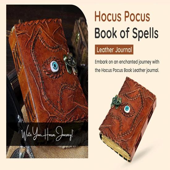 20.32 Cm Leather Journal Third Eye Deckle Edge Paper Grimoire Journal Book of Shadows Seven Chakra Spell Book Lock Clasp Notebook
