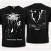 T-shirt nera Darkthrone Uomo Donna Magliette Top Fame Transilvana (1994). Vero Black Metal Norvegese