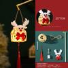 Handheld Christmas Bamboo Lantern Light-emitting Handmade Woven Lamp  Decoration