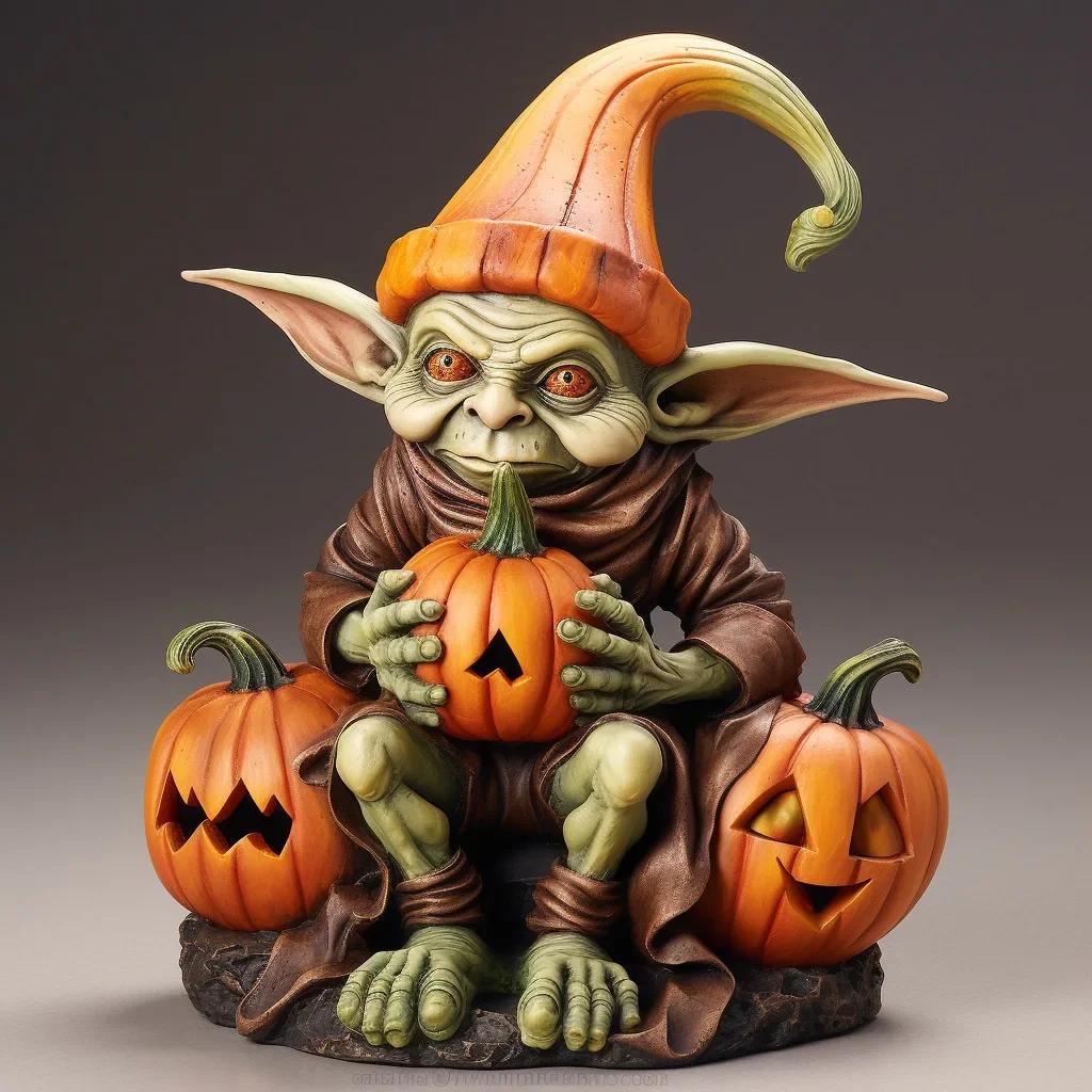 Halloween Pumpkin Garden Decoration Vampire Ornament Cute Ghost Landscape Resin Cartoon Crafts Outdoor Garden Decoration