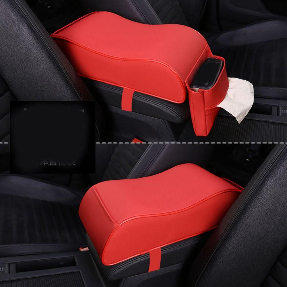 Thicken Car Armrest Pad with Pocket Arm Rest Protector Mat Auto Protection Cushion  Central Console