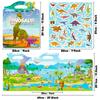 Children's Quiet Book Concentration Cultivation Dinosaurs Can Repeatedly Paste Hand-held Jelly Stickers Book