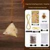 Dragon Boat Festival DIY Mugwort Mosquito Repellent Sachet Kit - Triangular Zongzi Pendant Gift