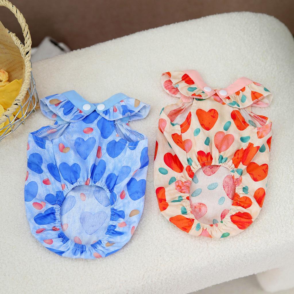 Pet Clothes for Small Dogs Heart Dress Perfect for Photoshoots and Special Occasions  Dog Dress  Pet Clothes  Puppy Clothes