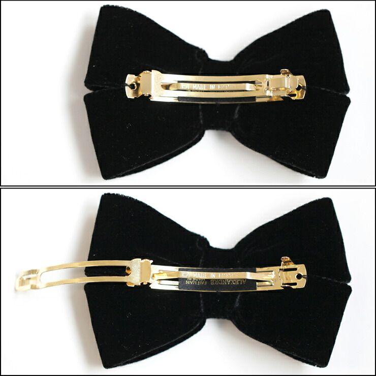 Used ALEXANDRE DE PARIS Velor Ribbon Barrette TA8-17984 Hair Clip Hair Clip Brand Handmade Hair Accessory