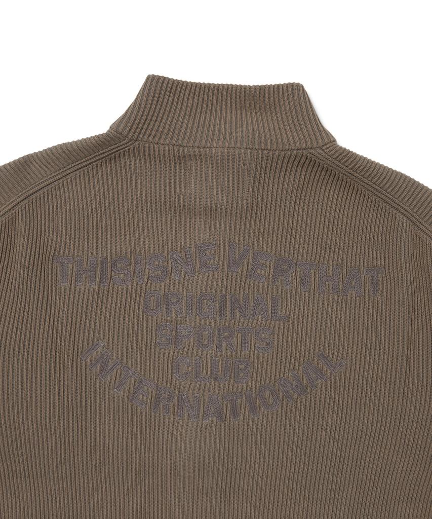 Thisisneverthat Washed Full Zip Cardigan Gray