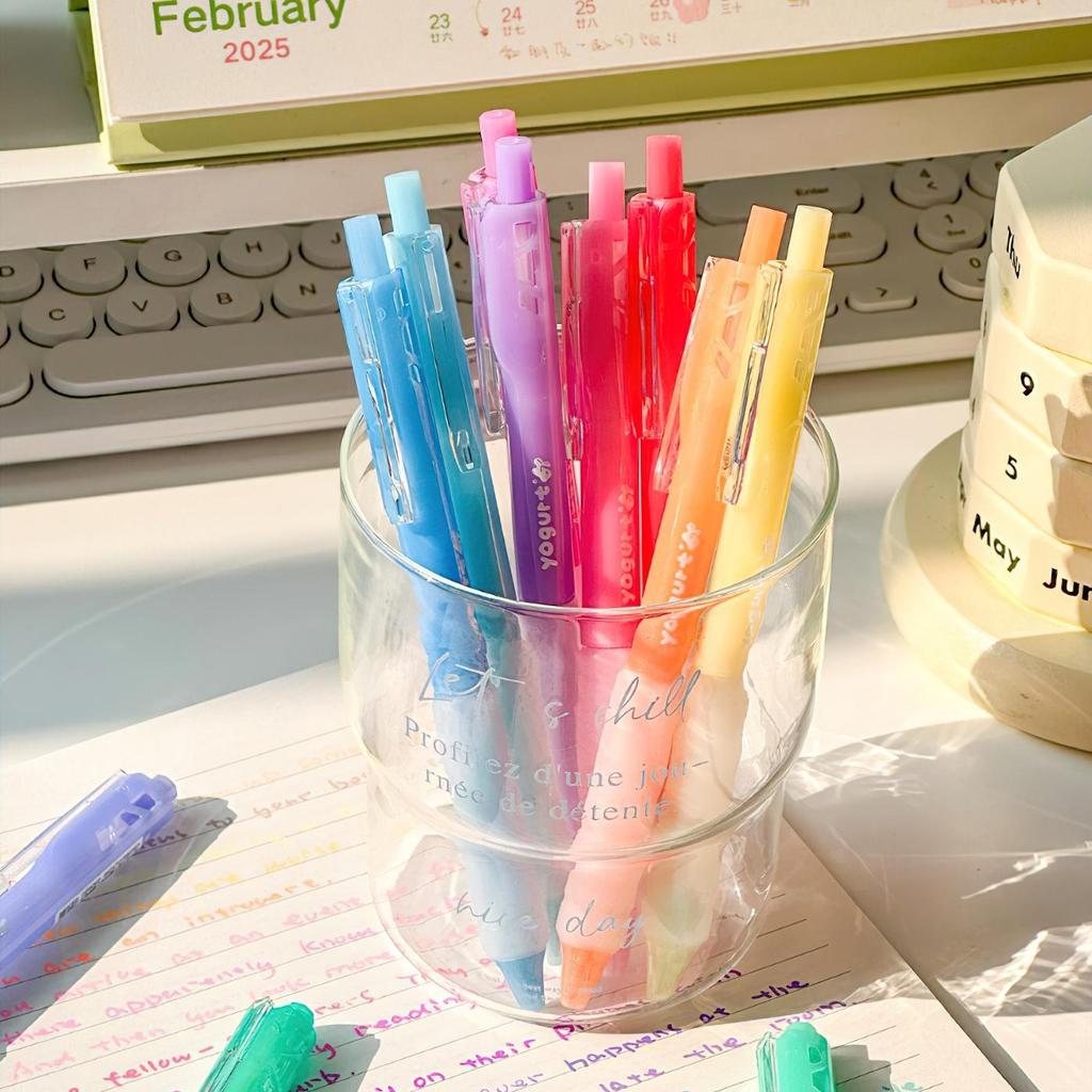 4pcs Acrylic Paint Color Gel Pens Set Solf Grip 0.7mm Ballpoint Quick Dry Ink Marker for Writing Drawing