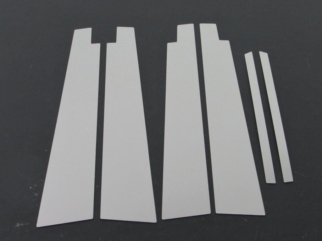 BRIGHTZ Stainless Steel Plated Pillar Panels with Visor Attachment for Toyota Crown Majesta Fits and Crown Majesta Ultra-Mirror (171, 173, 175, 177)