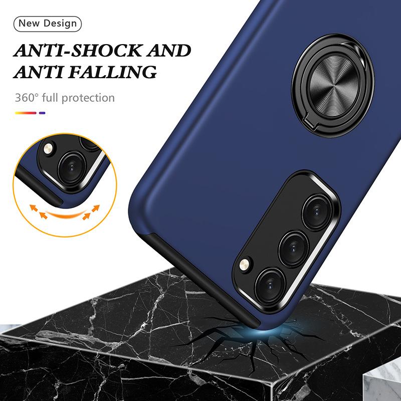 Hidden God Ring Suitable for Samsung S24FE mobile phone case S25edge bracket ultra anti-drop A36 protective case