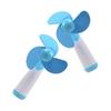 Mini Handheld Fan Personal Fan Battery Soft Foam Blade, Suitable for Home and Travel 2PC