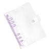 Transparent Loose Leaf Binder Clear Notebook Cover A5 Size PVC Protective Case Practical Travel Student Use Refill Inner Page