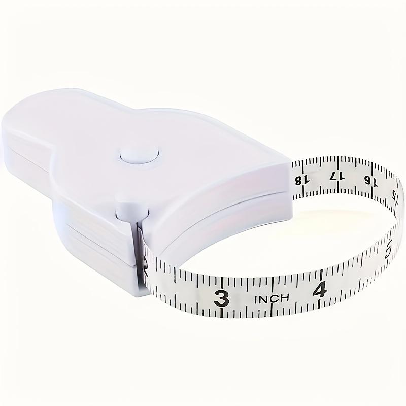 Soft Tape Measure for Body, Waist, Chest & Thigh - Extendable Fitness Measuring Belt with 0.1mm Precision, Durable Plastic, Easy To Use At Home & Gym