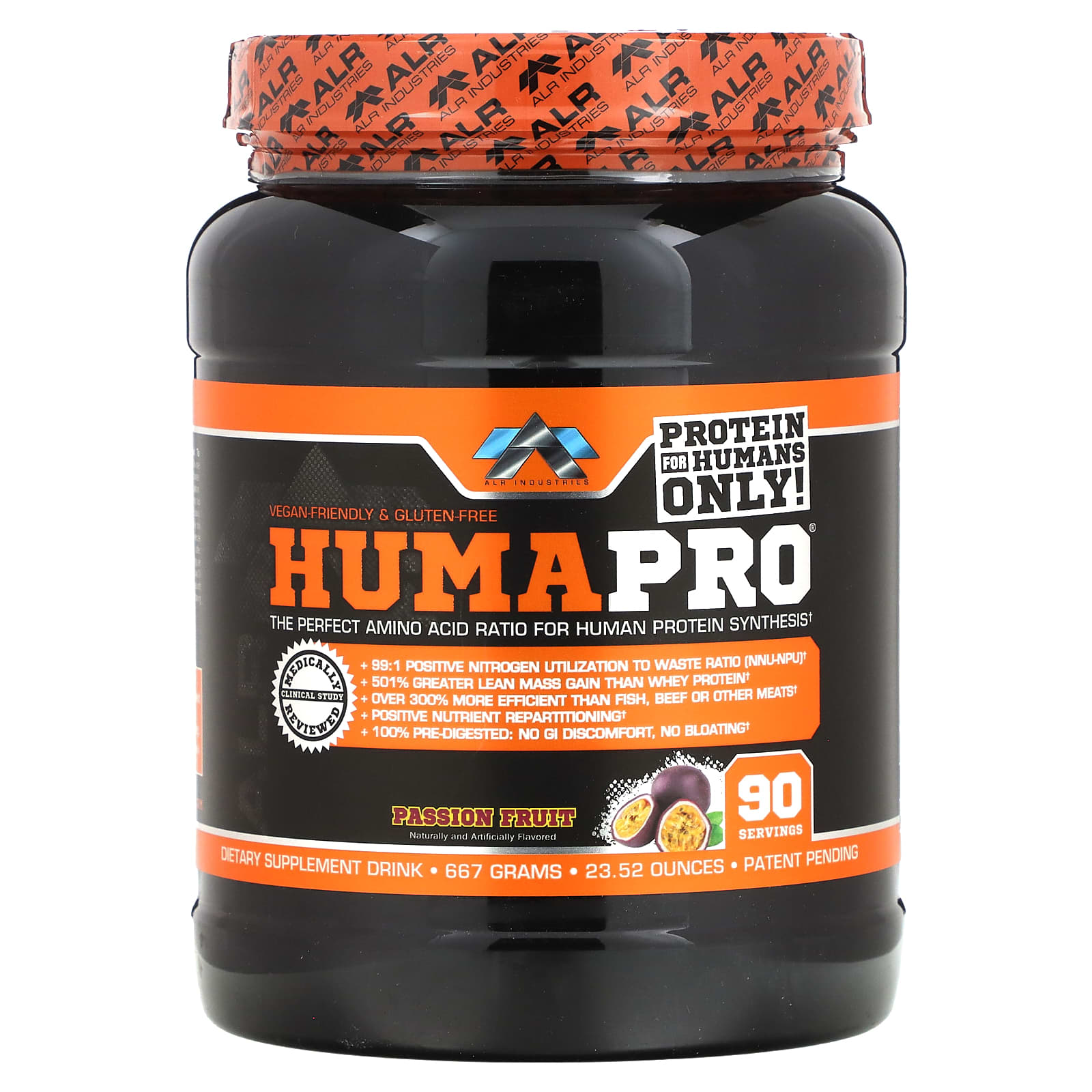 

ALR Industries, HumaPro, passion fruit, 23.52 oz (667 g)