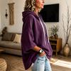 Women's Hooded Sleeve T-Shirt with Drawstring and Three-Quarter Sleeves