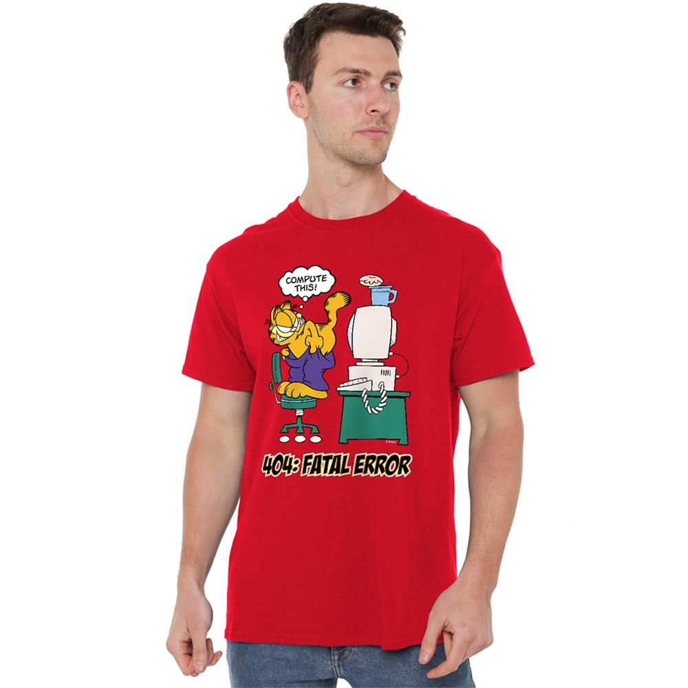 Garfield Compute This T-Shirt S-4XL Red L