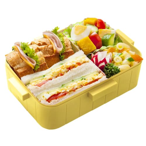 Skater 4-Point Lock Lunch Box, 650ml, My Neighbor Totoro Watercolor Design, Made In Japan, for YZFL7