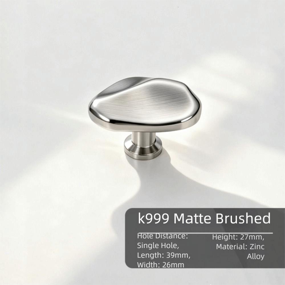 French-Style Silver Single hole Handle Modern Simple Drawer Cabinet Handle Wardrobe Door